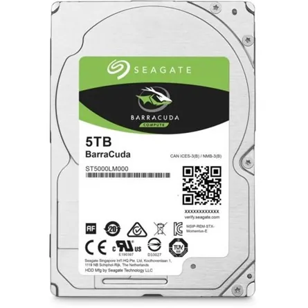 Seagate BarraCuda 5TB 5400rpm 128MB SATA3 2,5" HDD