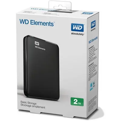Western Digital 2TB 2,5" USB3.0 Elements Portable SE Black – 2. kép