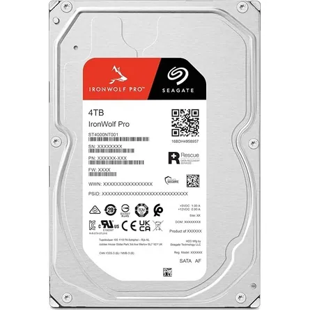 Seagate IronWolf Pro 4TB 7200rpm 256MB SATA3 3,5" HDD