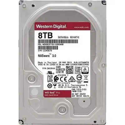 Western Digital Red Pro 8TB 7200rpm 256MB SATA3 3,5" HDD
