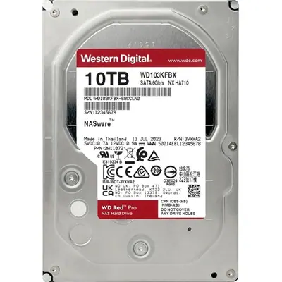 Western Digital Red Pro 10TB 7200rpm 512MB SATA3 3,5" HDD