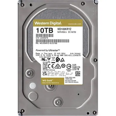 Western Digital 10TB 7200rpm SATA-600 512MB Gold WD103KRYZ