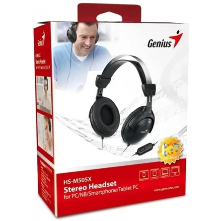 Genius HS-M505X stereo headset fekete – 3. kép
