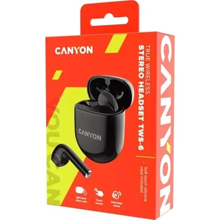 Canyon TWS-6B Bluetooth Headset Black – 3. kép