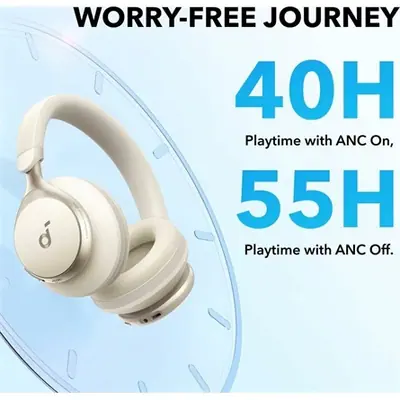 ANKER Soundcore Space One Bluetooth Headset Latte Cream – 2. kép