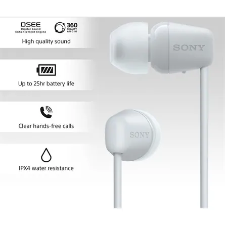 Sony WIC100W Bluetooth Headset White – 4. kép