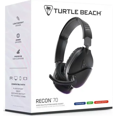 Turtle Beach Recon 70 PC gaming fejhallgató headset fekete – 6. kép