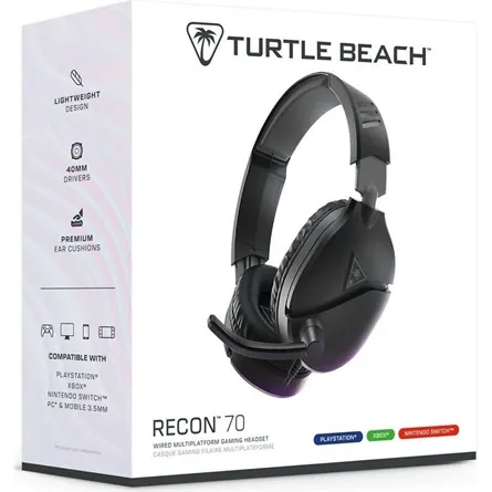 Turtle Beach Recon 70P Multiplatform gaming fejhallgató headset fekete – 6. kép