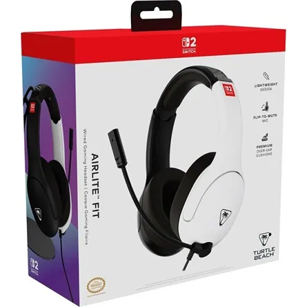 Turtle Beach Airlite Fit gaming fejhallgató headset fekete-fehér – 8. kép