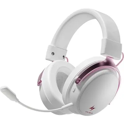 ATK N9 Ultra fejhallgató headset fehér-rózsaszín
