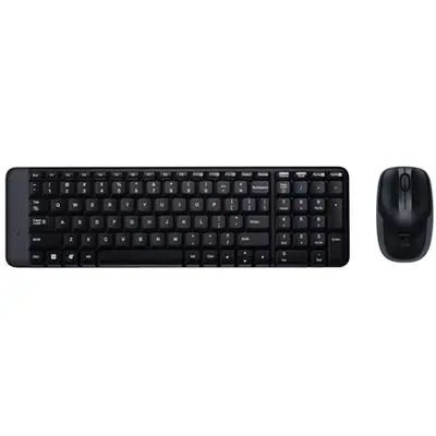Logitech MK220 wireless billentyűzet + optikai egér Black HU