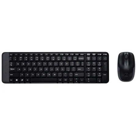 Logitech MK220 wireless billentyűzet + optikai egér Black HU