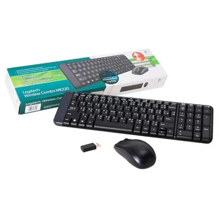 Logitech MK220 wireless billentyűzet + optikai egér Black HU – 2. kép
