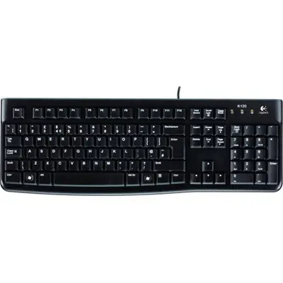Logitech K120 keyboard Black ENG