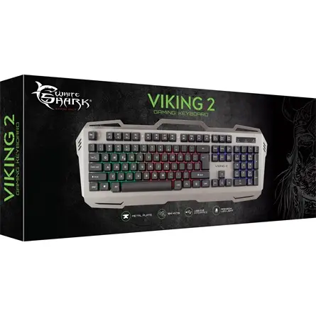 WHITE SHARK VIKING -2 membrános gamer billentyűzet (magyar) – 3. kép