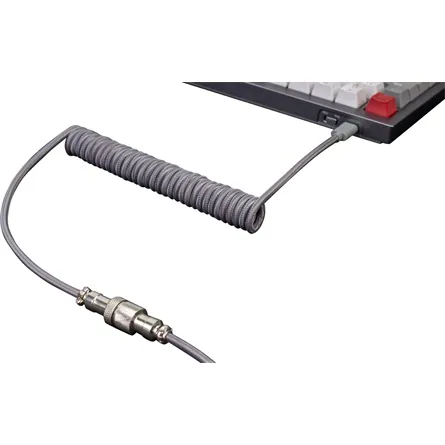 Keychron Coiled Aviator USB-C M/M adatkábel 0.9m kék (+USB-C - USB-A adapter) – 3. kép