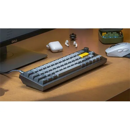 Keychron Q9 Swappable RGB Backlight Knob ISO USB gaming billentyűzet barebone szürke – 5. kép