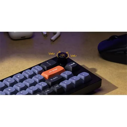 Keychron Q9 Swappable RGB Backlight Knob ISO USB gaming billentyűzet barebone szürke – 7. kép