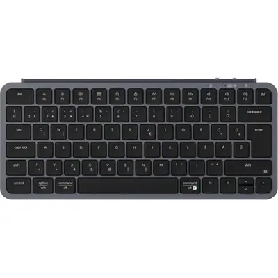 Keychron B1 Pro Bluetooth / vezeték nélküli magyar Scissor Switch mechanikus billentyűzet fekete-szürke