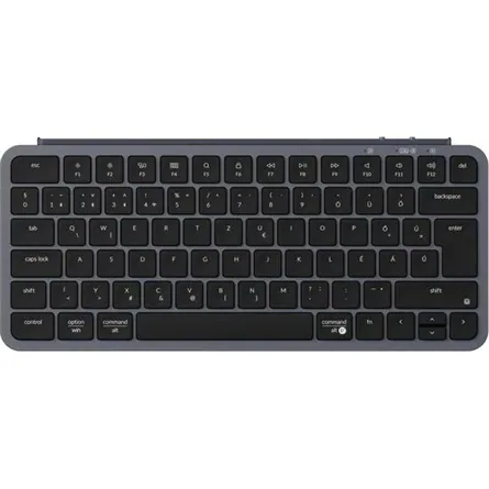 Keychron B1 Pro Bluetooth / vezeték nélküli magyar Scissor Switch mechanikus billentyűzet fekete-szürke
