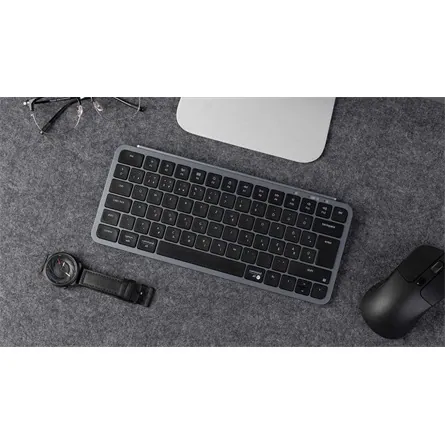 Keychron B1 Pro Bluetooth / vezeték nélküli magyar Scissor Switch mechanikus billentyűzet fekete-szürke – 3. kép
