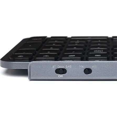 Keychron B1 Pro Bluetooth / vezeték nélküli magyar Scissor Switch mechanikus billentyűzet fekete-szürke – 4. kép