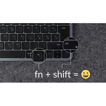 Keychron B1 Pro Bluetooth / vezeték nélküli magyar Scissor Switch mechanikus billentyűzet fekete-szürke – 5. kép