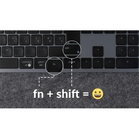 Keychron B6 Pro Bluetooth / vezeték nélküli magyar Scissor Switch mechanikus billentyűzet fekete-szürke – 6. kép