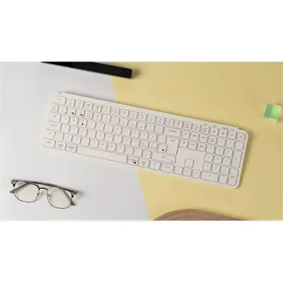 Keychron B6 Pro Bluetooth / vezeték nélküli magyar Scissor Switch mechanikus billentyűzet fehér – 2. kép