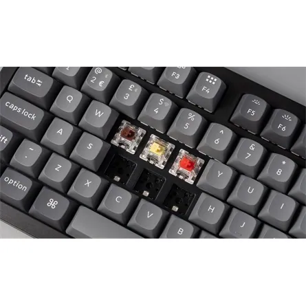 Keychron K10 Max Bluetooth / vezeték nélküli magyar Keychron Super Red mechanikus billentyűzet fekete – 8. kép