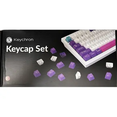 Keychron Low Profile ABS magyar billentyűsapka készlet fekete-szürke Version B – 2. kép