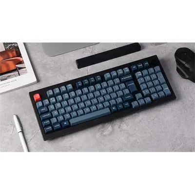 Keychron V5 Max Bluetooth / vezeték nélküli magyar Gateron Jupiter Red mechanikus billentyűzet fekete – 2. kép