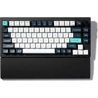 Keychron V1, V1M, V2, V2M, Q1, Q1M, Q1HE, P1P szilikon csuklótámasz fekete