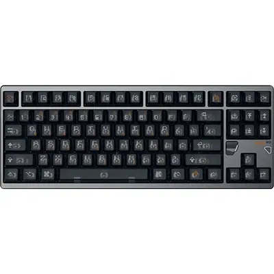 ATK Hex80 TKL USB angol gaming Owlab Ti magnetic mechanikus billentyűzet sötétszürke