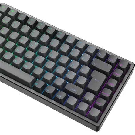 Keychron K2 Max Bluetooth / vezeték nélküli magyar Super Red mechanikus billentyűzet fekete – 5. kép
