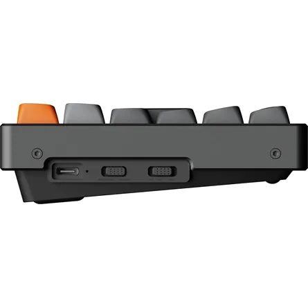 Keychron K2 Max Bluetooth / vezeték nélküli magyar Super Red mechanikus billentyűzet fekete – 6. kép