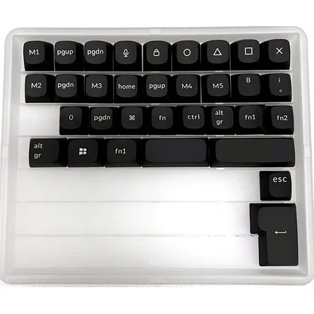 Keychron OSA Profile, ABS, Laser Engraving magyar Keycap Set fekete – 4. kép