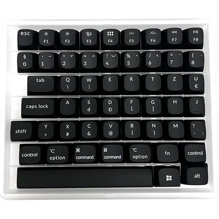 Keychron OSA Profile, ABS, Laser Engraving magyar Keycap Set fekete – 5. kép