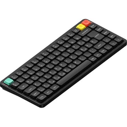 NuPhy Air75 V3 Bluetooth / vezeték nélküli magyar Gateron Red nano mechanikus billentyűzet fekete – 2. kép