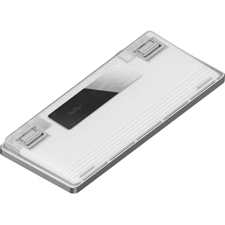NuPhy Air75 V3 Bluetooth / vezeték nélküli magyar Gateron Brown nano mechanikus billentyűzet fehér – 3. kép