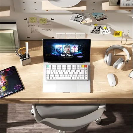 NuPhy Air75 V3 Bluetooth / vezeték nélküli magyar Gateron Brown nano mechanikus billentyűzet fehér – 6. kép