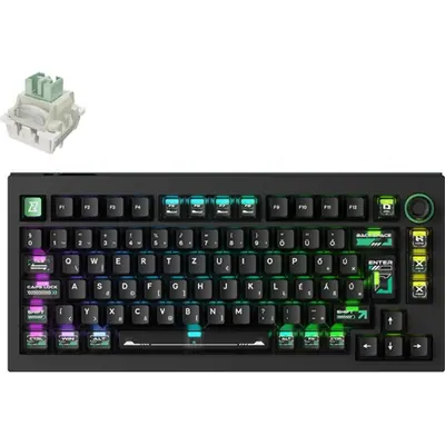Keychron Lemokey L5 HE USB magyar gaming Lemokey Lime Magnetic mechanikus billentyűzet fekete (Bontott!)
