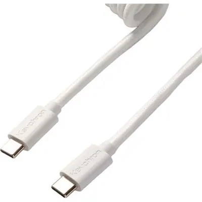 Keychron Coiled Aviator 8K USB-C -> 5-Pin (GX12) M/F adatkábel 1.7m fehér +A-C típusú adapter – 2. kép