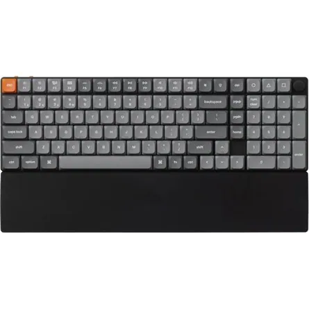 Keychron alacsony profilú szilikon csuklótámasz fekete – 4. kép