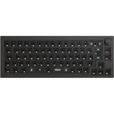Keychron Q2 Swappable RGB Backlight Knob ISO USB gaming billentyűzet barebone fekete (Bontott!)