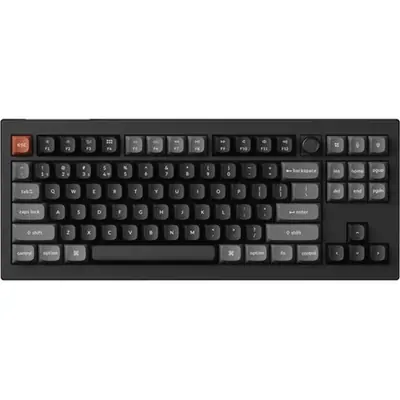 Keychron V3 Ultra 8K Bluetooth / vezeték nélküli magyar Silk POM Brown mechanikus billentyűzet fekete