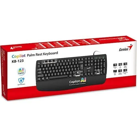 Genius KB-123 USB Keyboard Black HU – 4. kép