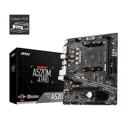 MSI A520M-A PRO desktop alaplap microATX – 2. kép