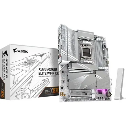 Gigabyte X870E AORUS ELITE WIFI7 ICE desktop alaplap ATX – 2. kép