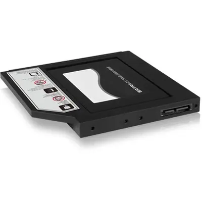 Raidsonic ICY BOX IB-AC640 5,25" slim ODD 9,5mm -> 1db 2,5" SATA beépítő keret fekete 9,5mm – 2. kép
